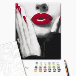 Obraz do samodzielnego malowania - Kobieta z klasą