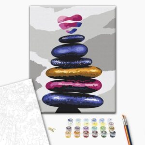 Obraz do samodzielnego malowania - Kolorowe kamyczki