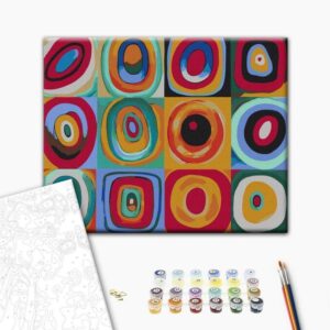 Obraz do samodzielnego malowania - Kolorowe krążki