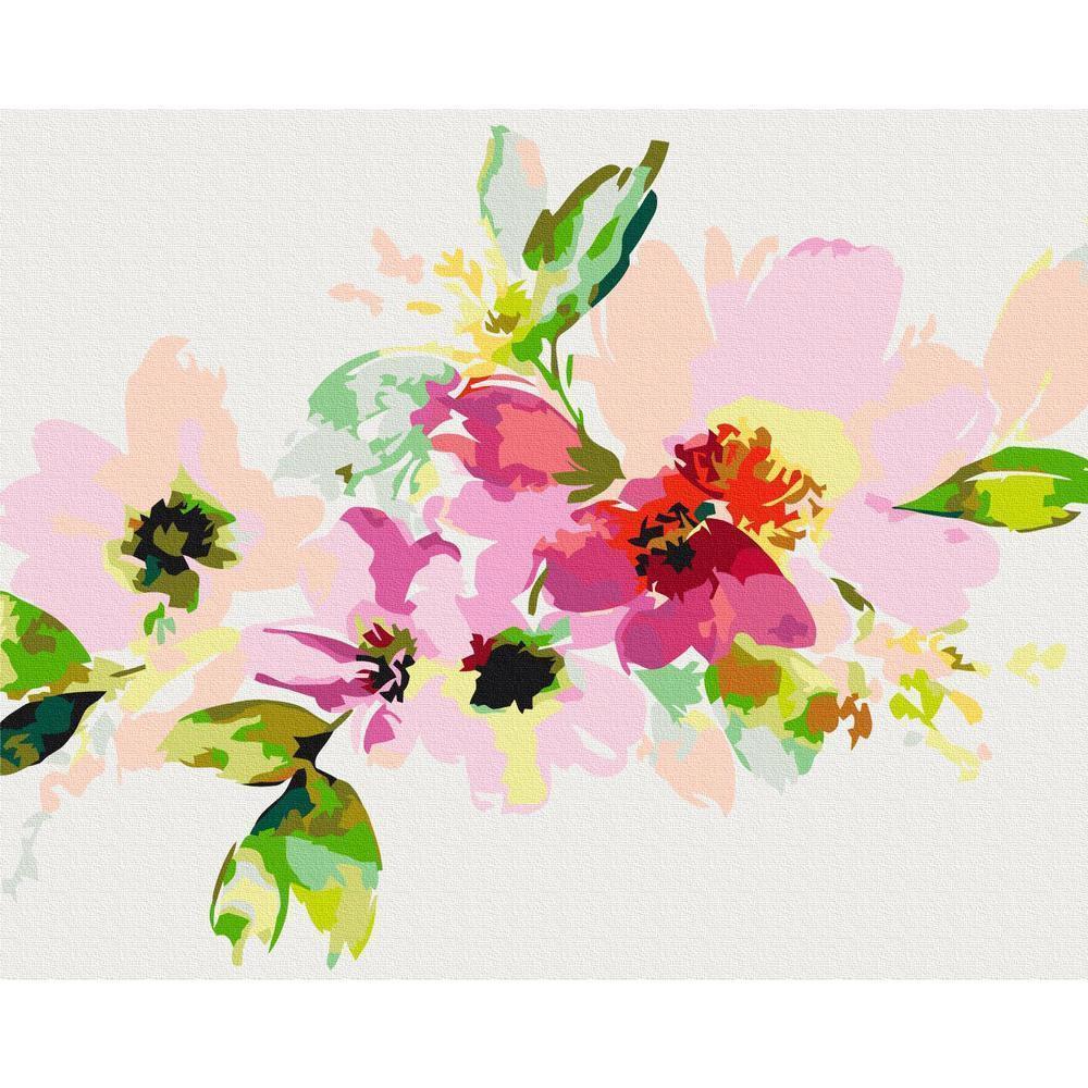 Obraz do samodzielnego malowania - Kolorowe kwiatki