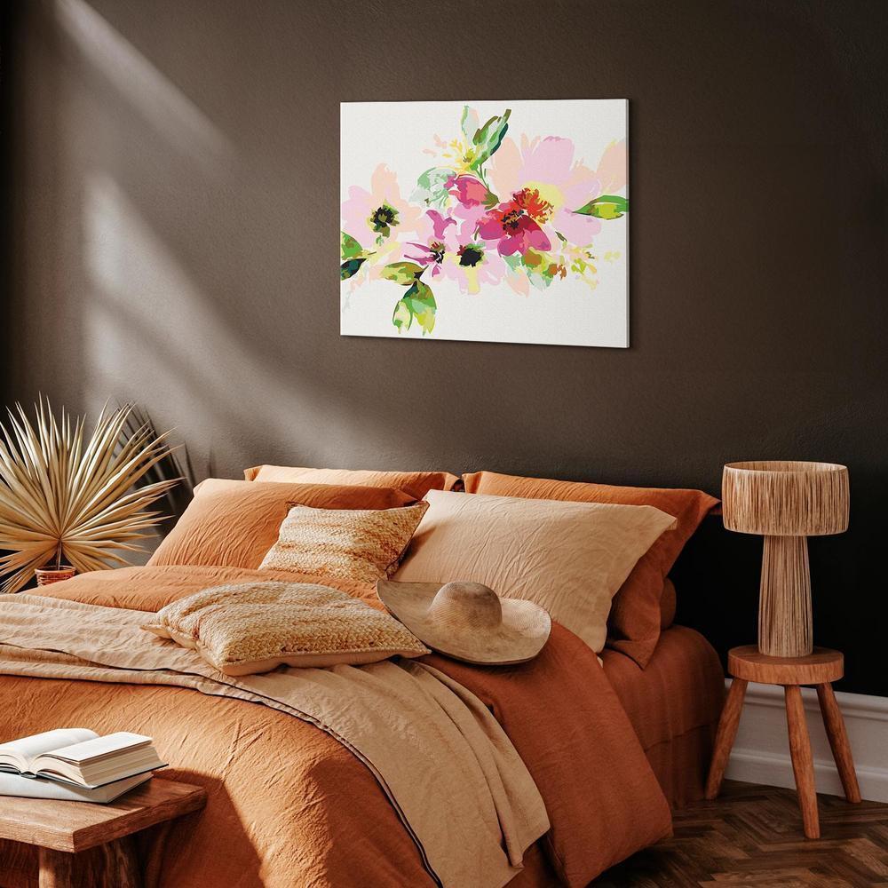 Obraz do samodzielnego malowania - Kolorowe kwiatki