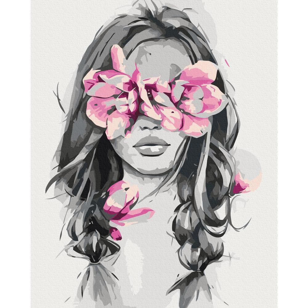 Obraz do samodzielnego malowania - Kwiaty na oczach