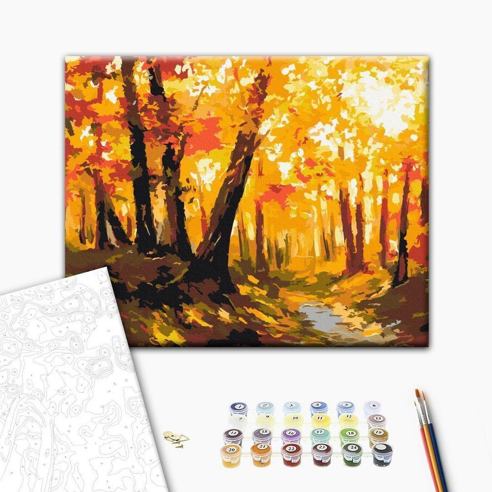 Obraz do samodzielnego malowania - Leśna ścieżka