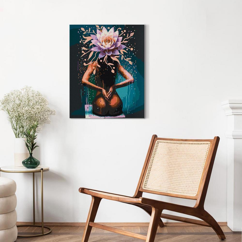 Obraz do samodzielnego malowania - Lotosowa pani