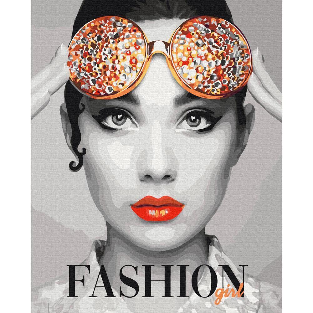 Obraz do samodzielnego malowania - Modna dziewczyna