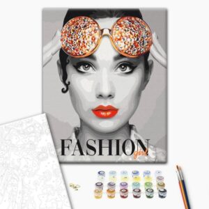 Obraz do samodzielnego malowania - Modna dziewczyna