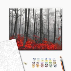 Obraz do samodzielnego malowania - Nagie drzewa