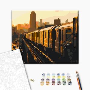 Obraz do samodzielnego malowania - Nowojorskie metro