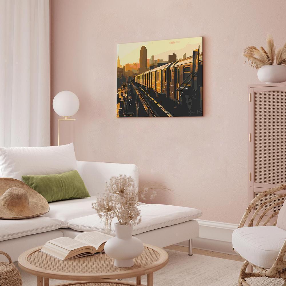 Obraz do samodzielnego malowania - Nowojorskie metro