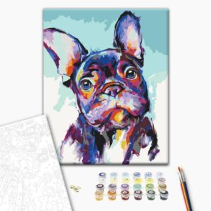 Obraz do samodzielnego malowania - Portret buldoga