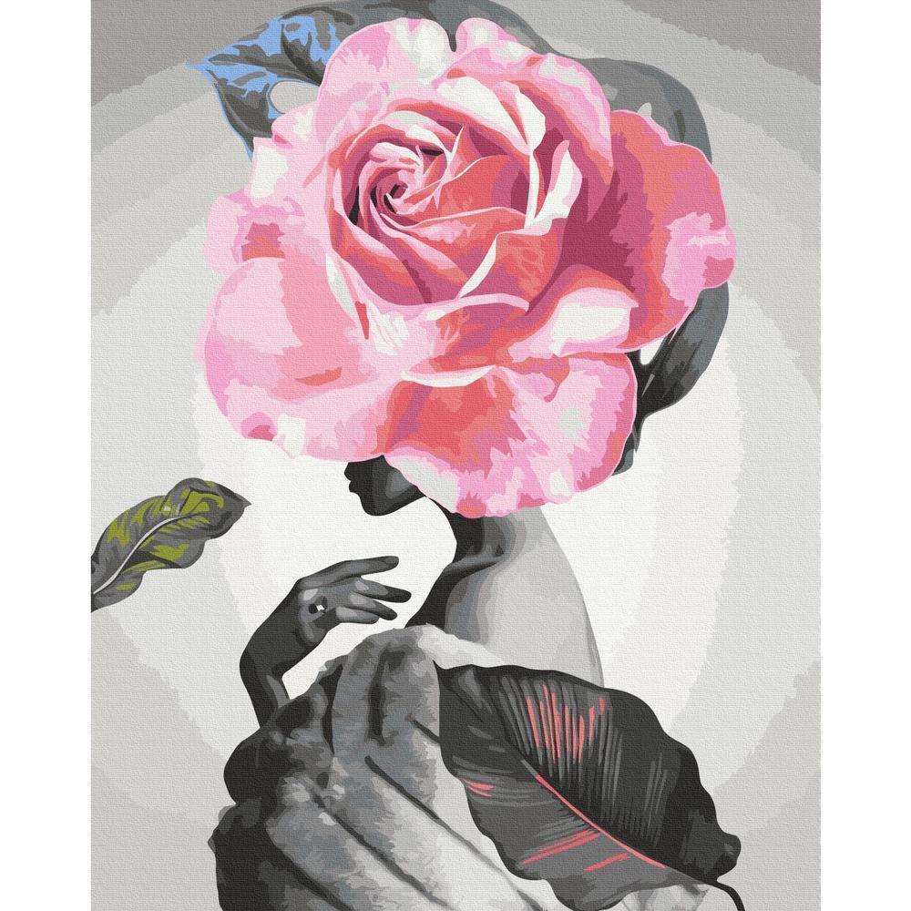 Obraz do samodzielnego malowania - Róża i futro