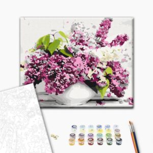 Obraz do samodzielnego malowania - Wazon i kwiaty