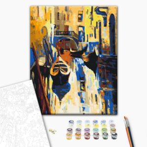 Obraz do samodzielnego malowania - Wenecja (gondole)