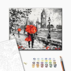 Obraz do samodzielnego malowania - Zakochani w Londynie