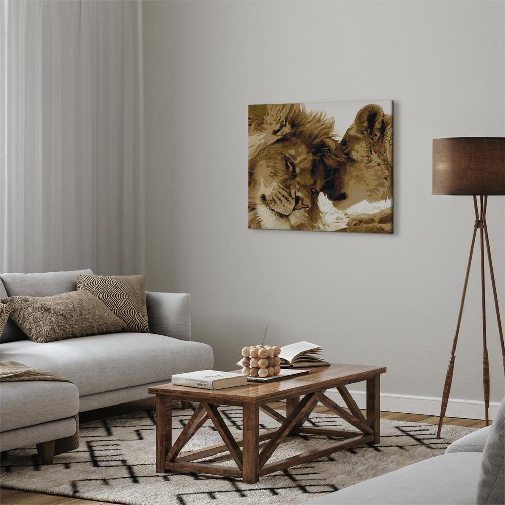 Obraz do samodzielnego malowania - Zmarznięta sowa