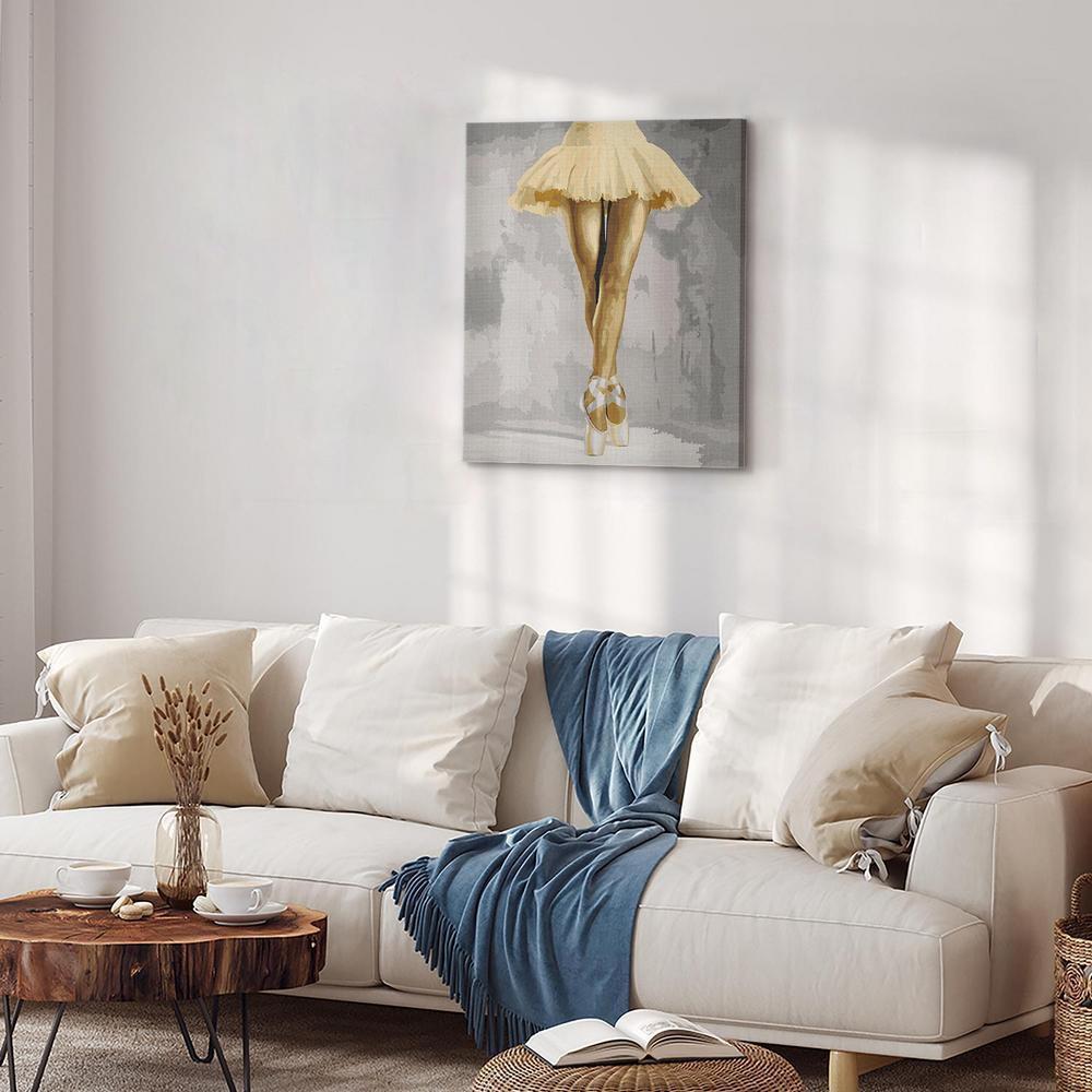 Obraz do samodzielnego malowania - Żółta baletnica