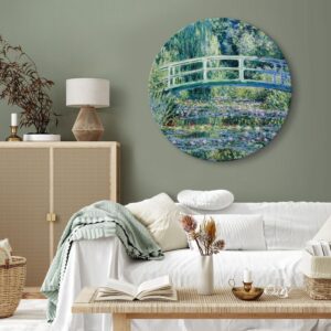 Obraz okrągły - Claude Monet – Mostek w Giverny