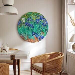 Obraz okrągły - Vincent van Gogh - Irysy