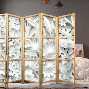 Parawan japoński - Alabastrowy ogród III