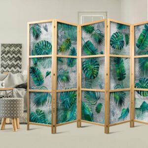 Parawan japoński - Liście na betonie II