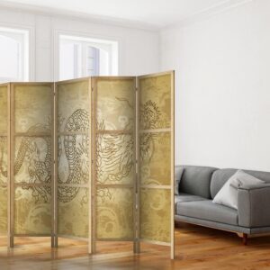 Parawan japoński - Styl japoński: Smok II