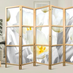 Parawan japoński - Świetliste tulipany II