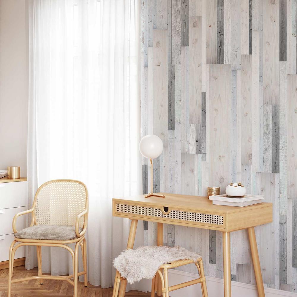 Tapeta - Drewniana osłona