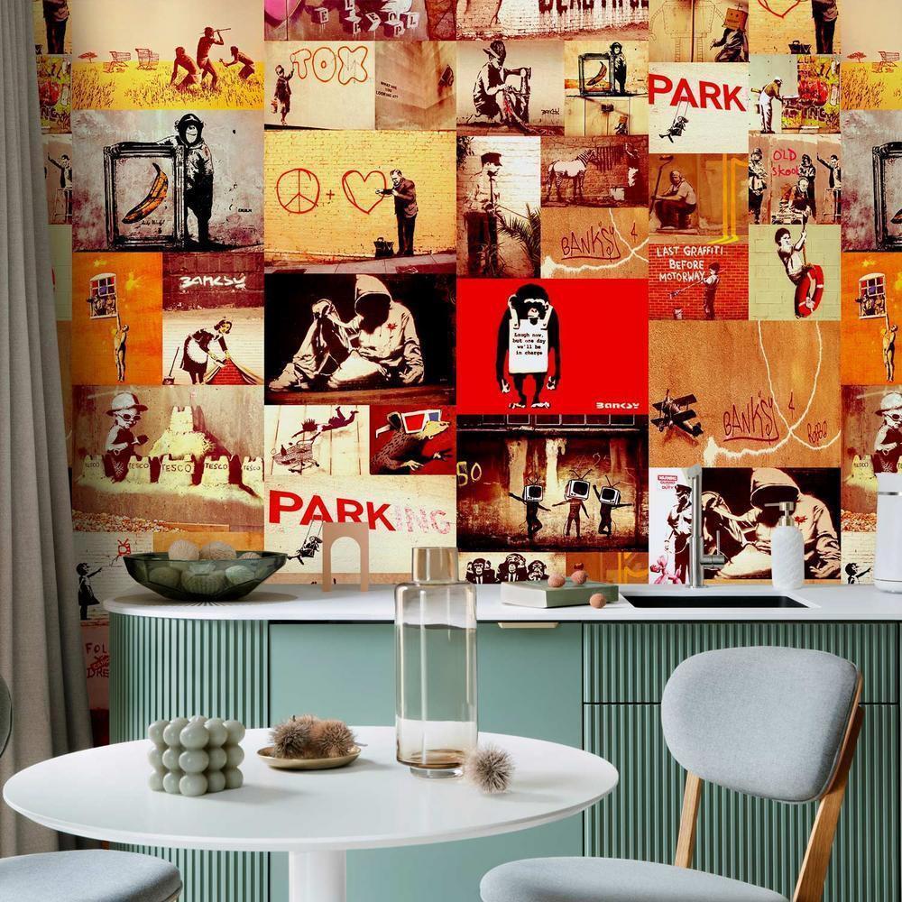 Tapeta - Kolaż - Banksy