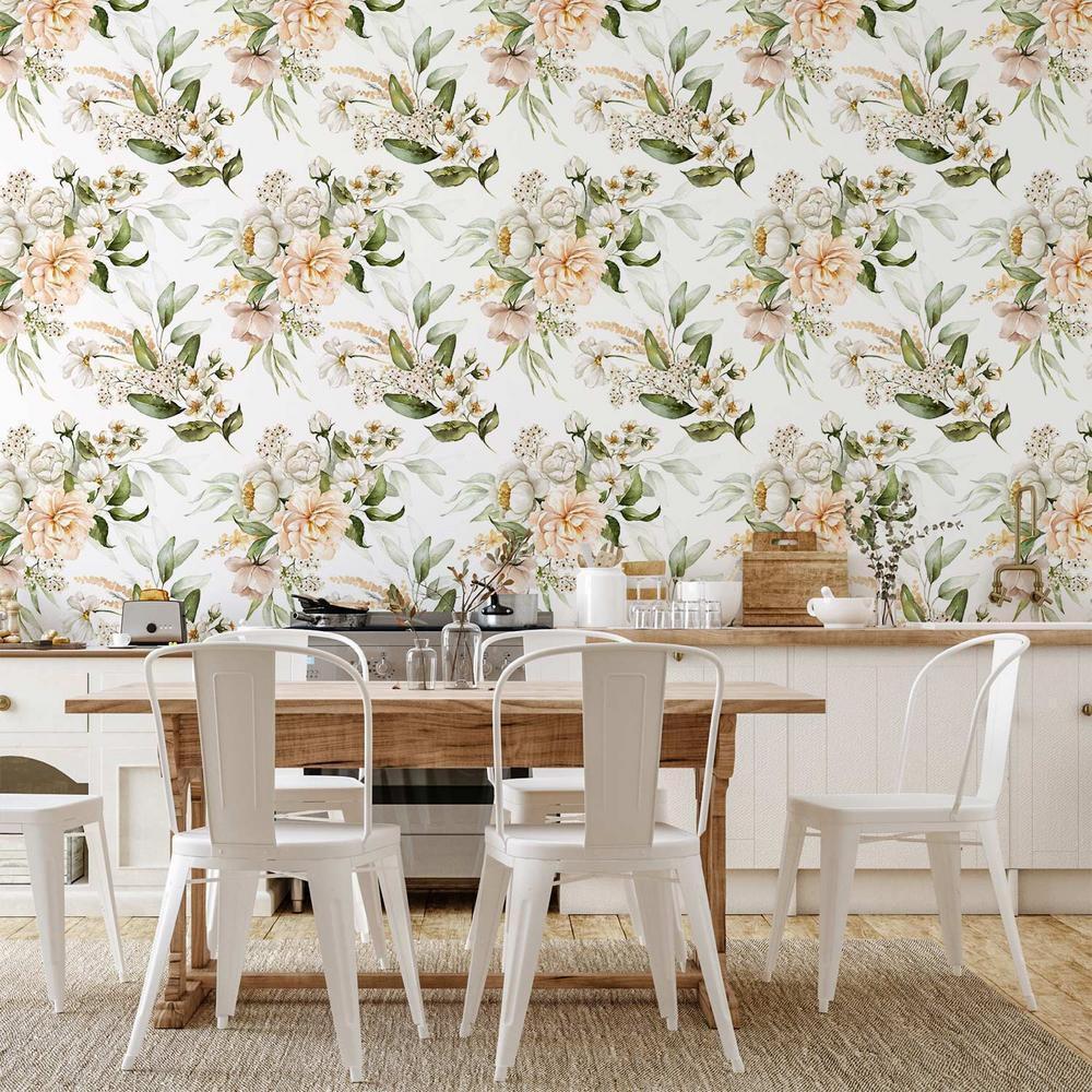 Tapeta - Kwiaty w chmurach