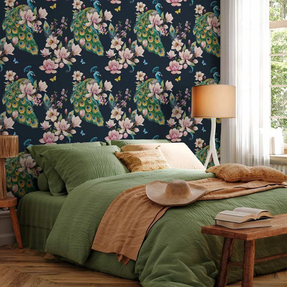 Tapeta - Magnolie i pawie