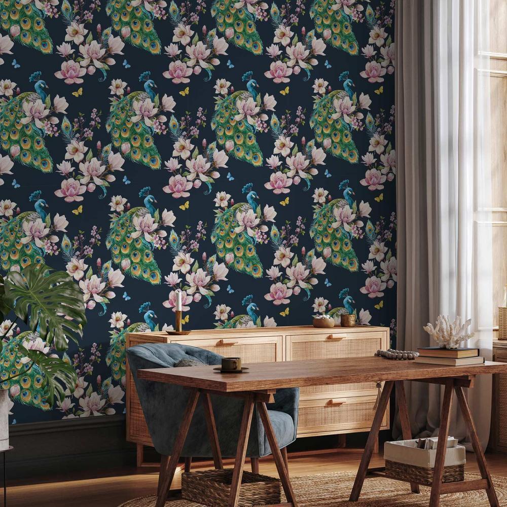 Tapeta - Magnolie i pawie