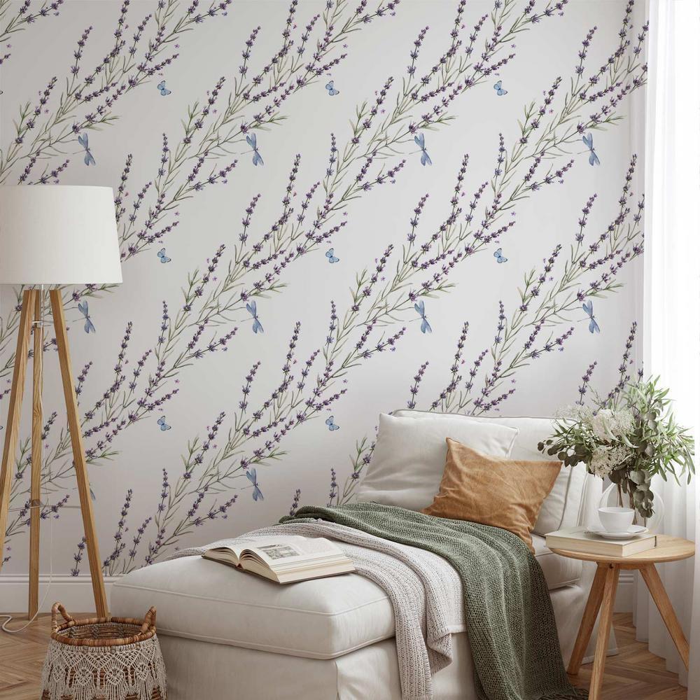 Tapeta - Motyle wśród lawendy