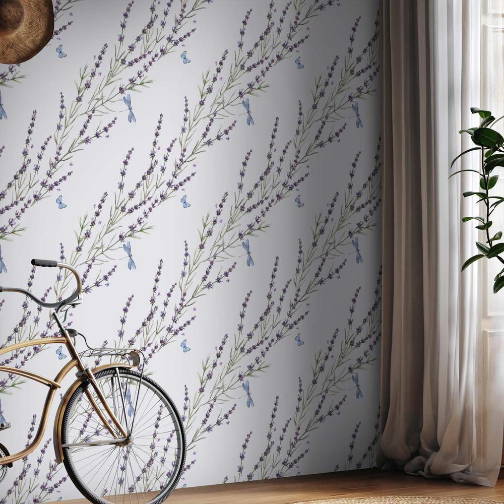 Tapeta - Motyle wśród lawendy