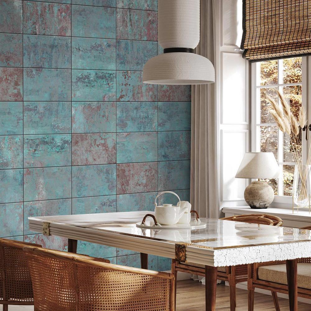 Tapeta - Turkusowy beton