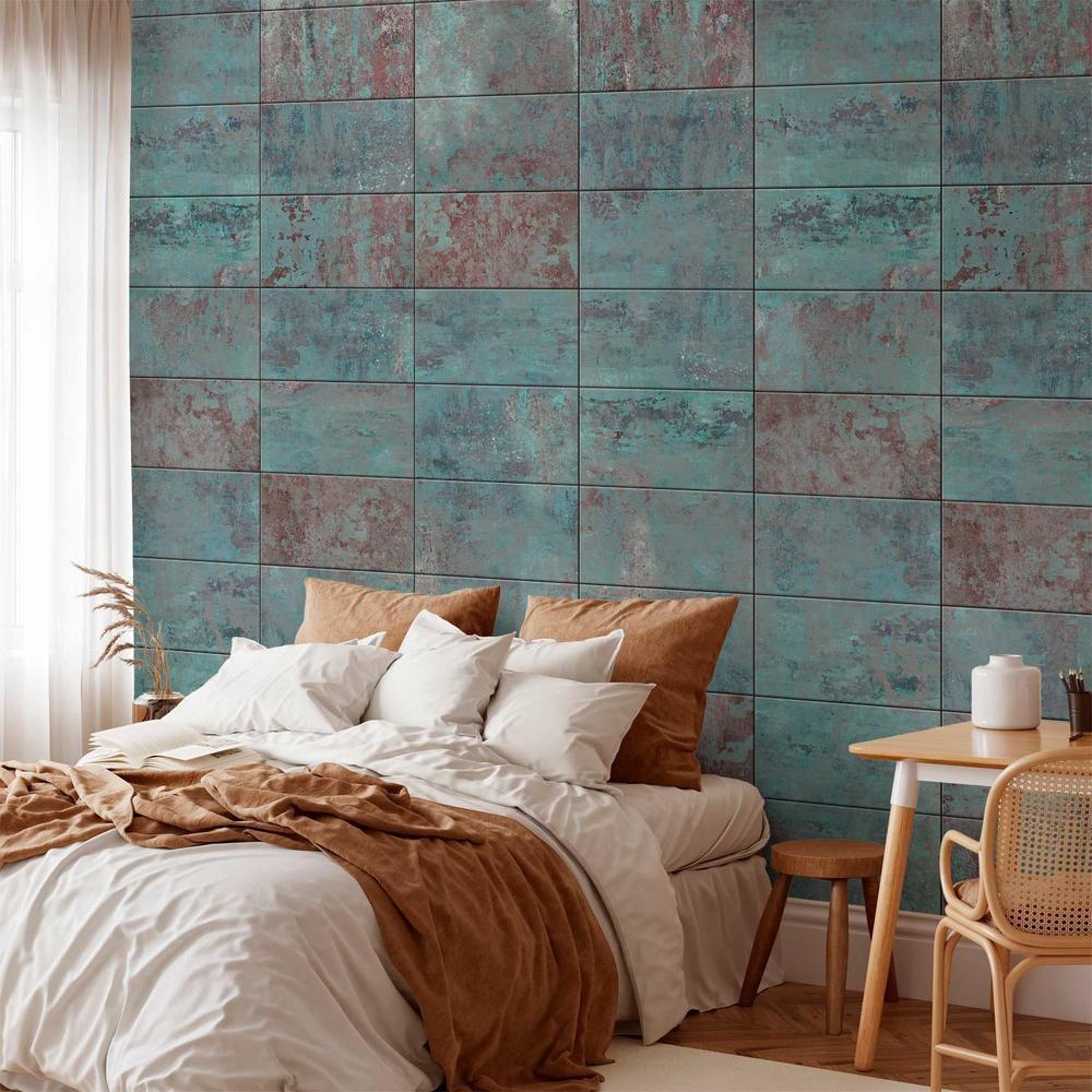 Tapeta - Turkusowy beton