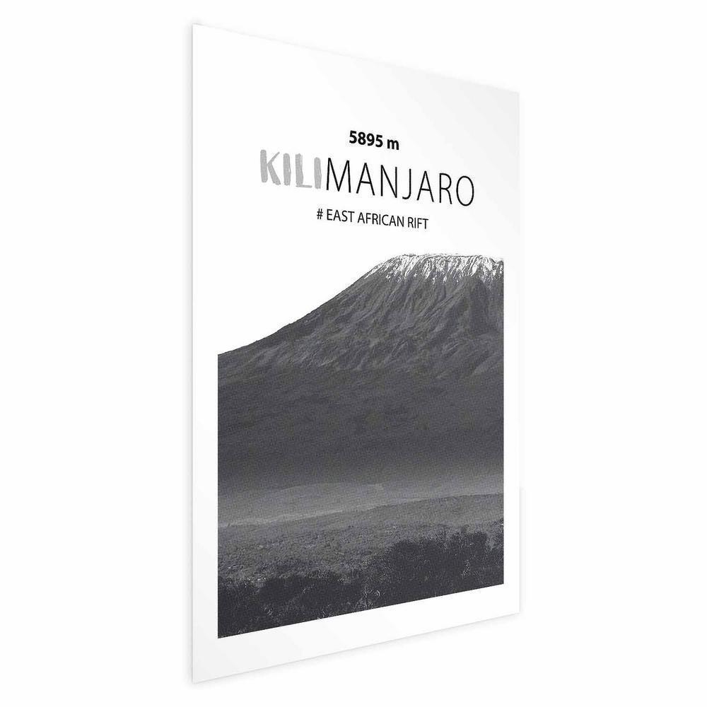 Plakat - Majestatyczny szczyt górski Kilimanjaro korona gór pejzaż górski