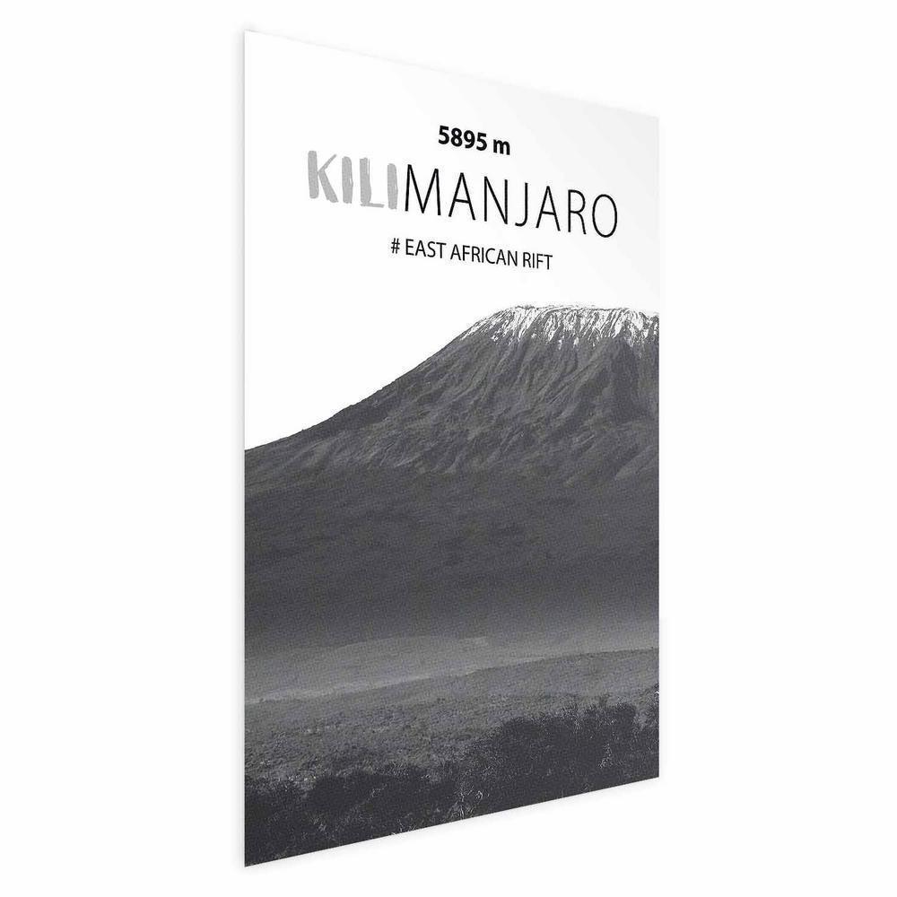Plakat - Majestatyczny szczyt górski Kilimanjaro korona gór pejzaż górski